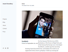 Tablet Screenshot of anandchowdhary.com